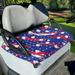 Xoenoiee Blue Star Golf Pattern Golf Cart Seat Towel Protector Anti-Hot Portable Decorative Golf Cart Cover Universal for Most 2-Person Seats Club Car Accessories