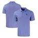 Men's Cutter & Buck Royal/White Kansas City Royals Big Tall Forge Eco Double Stripe Stretch Recycled Polo