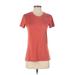 Nike Active T-Shirt: Orange Activewear - Women's Size Small