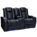 Seatcraft Euphoria Heat & Massage Sofa & Loveseat, Black Top Grain Leather 7000, Powered Headrest, Powered Lumbar, Power Recline