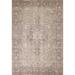 Distressed Tabriz Vintage Persian Rug Handmade Medallion Wool Carpet - 6'5" x 9'2"