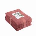 Gözze - Towel Set, 2 Hand Towels (50 x 100 cm), 2 Bath Towels (70 x 140 cm) and 2 Guest Towels (30 x 50 cm), 100% Cotton, 480 g/m² - Red