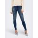 Skinny-fit-Jeans ONLY "ONLROSE HW SKINNY DNM GUA NOOS" Gr. L (40), Länge 32, blau (medium blue denim) Damen Jeans Röhrenjeans