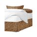 The Tailor's Bed Kelda Bed Skirt Cotton in Brown | 15 H x 54 W x 76 D in | Wayfair ALI-NAV-BSK-FD-15