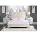 ACME Furniture Tufted Platform Bed Upholstered/Velvet, Metal in Gray | 57 H x 81 W x 87 D in | Wayfair BD00956EK