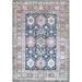 Gray/Red 120 x 96 x 0.5 in Area Rug - Bungalow Rose Machine Washable Oriental Indoor/Outdoor Area Rug in Red/Gray | Wayfair