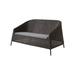 Cane-line Kingston 59.1" Wide Outdoor Wicker Loveseat w/ Cushions Wicker/Rattan in Gray/Black | 30.8 H x 59.1 W x 33.9 D in | Wayfair