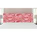 East Urban Home Asian King Panel Headboard Upholstered/Metal/Polyester in Pink | 78.6 H x 83 W x 3 D in | Wayfair 1F8D9C334F63450AB2C3E0747DF92FA5
