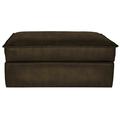 Eleanor Rigby Urban Cowboy 42" Wide Genuine Leather Rectangle Storage Ottoman Genuine Leather in Brown | 18 H x 42 W x 30 D in | Wayfair