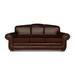Eleanor Rigby Buckingham 90" Genuine Leather Rolled Arm Sofa Genuine Leather in Red | 40 H x 90 W x 41 D in | Wayfair BUCK-30-LAR-SANG-ESP-NH7