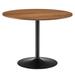 Amuse 40" Dining Table by Modway Wood/Metal in Brown | 29.5 H x 39.5 W x 39.5 D in | Wayfair EEI-6249-BLK-WAL