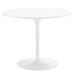 Pursuit 40" Dining Table by Modway Wood/Metal in White | 29.5 H x 39.5 W x 39.5 D in | Wayfair EEI-6313-WHI-WHI