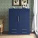 Forest Designs Armoire 72.0 H x 48.0 W x 21.0 D in blueWood in Navy Blue Alder | 72" H X 48" W X 21" D | Wayfair B3071-MBLU