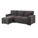 Gray Sectional - Global Furniture USA 3 - Piece Upholstered Sectional Polyester | 37.5 H x 76.3 W x 59.4 D in | Wayfair