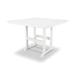 POLYWOOD® Farmhouse Trestle 59" Bar Outdoor Table Plastic in White | 42 H x 59.5 W x 59.5 D in | Wayfair TXPLB85-T1L1CW