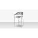 Source Furniture SKYE 29" Bar Stool Metal in Gray/White | 41 H x 23 W x 23 D in | Wayfair SF-3303-173-TXW-GRY