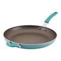 Rachael Ray Cook & Create Aluminum Nonstick Frying Pan/Skillet, 14 Inch, Agave Non Stick/Aluminum in Blue | 2 H x 24 D in | Wayfair 14784