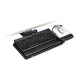 3M Knob Adjust Keyboard Tray 9.75" H x 7.9" W Desk Keyboard Platform Metal in Black | 7.2" H x 11.7" W x 24.4" D | Wayfair MMMAKT150LE