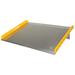 Vestil Dock Board Metal in Gray/Yellow | 18" H x 60" W x 60" L | Wayfair TAS-20-6060