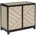 Vanguard Furniture Thom Filicia Home Lynacres Upholstered Chest Wood in White/Brown | 32 H x 37 W x 18 D in | Wayfair