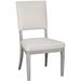 Vanguard Furniture Juliet Side Chair Upholstered in Gray/White | 39 H x 21 W x 24.5 D in | Wayfair V12-CH_Hampton_154848