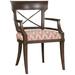 Vanguard Furniture Hector Arm Chair Wood/Upholstered in White/Brown | 37.5 H x 24.5 W x 24 D in | Wayfair V310A_Havana_154848