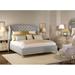 Vanguard Furniture Emma King Bed in Gray/Blue | 66.5 H x 83 W x 92 D in | Wayfair V1728K-HF_DoveGray_551109_9SSNailhead