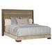 Vanguard Furniture Thom Filicia Home Century Club King Bed Performance Fabric/Upholstered in Gray/Brown | 65 H x 88.5 W x 85.5 D in | Wayfair