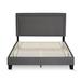 Winston Porter Carlester Upholstered Low Profile Platform Bed Linen in Gray/White | Full | Wayfair 04DDEE47A40746BF9B39CAE5526108C8