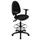 Flash Furniture Connelly Mid-Back Multi-Functional Ergonomic Drafting Chair w/ Adjustable Lumbar Support Upholstered | Wayfair WL-A654MG-BK-AD-GG