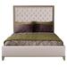 Vanguard Furniture Dana & Dylan Queen Bed Upholstered/Polyester in White/Brown | 66 H x 66.5 W x 88 D in | Wayfair
