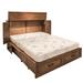 Forest Designs Queen Solid Wood Murphy Bed w/ Mattress Wood in Black/Brown | Wayfair 3721-MB