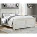 Canora Grey Mikado Standard Bed Wood in Brown/White | 60 H x 83.75 W x 91.38 D in | Wayfair 13544E6B67CF43F3AACA64256B632201