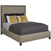 Vanguard Furniture Dana/Dylan Queen Bed Wood & /Upholstered/Polyester in Gray/Blue | 66 H x 67 W x 88 D in | Wayfair