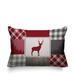 ULLI HOME Range Trees Cabin Indoor/Outdoor Throw Pillow Polyester/Polyfill blend in Red | 14" x 20" | Wayfair Range_Red_20x14