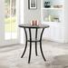 Red Barrel Studio® 36 Inch Round Wood Bar Table w/ Flared Legs, Gray Wood in White | 42.5 H x 36 W x 36 D in | Wayfair