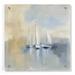 Breakwater Bay Morning Sail I by Silvia Vassileva - Unframed Painting Plastic/Acrylic in White | 36 H x 36 W x 0.2 D in | Wayfair