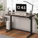 Inbox Zero Home Office Height Adjustable 48" Width Standing Desk w/ Drawer Wood/Metal in White/Black | Wayfair 8AB4B25B50B64EB687A275FA8589DBC2