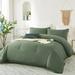 Latitude Run® Khai Microfiber Tassel Breathable Soft Lightweight Comforter Set Microfiber in Green | King | Wayfair