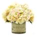 Primrue Hydrangea Floral Arrangements in Vase Polysilk, Glass | 11 H x 10 W x 10 D in | Wayfair 42276EAD0D39412BAB2671D0386E6B61