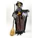 The Holiday Aisle® 48" Animated Standing Halloween Witch w/ Turning Head Plastic | 48 H x 21 W x 6 D in | Wayfair 8642BC10B266472DA86FECAEBCAC7531