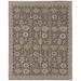 White 96 x 96 x 0.2 in Area Rug - Bungalow Rose Oriental Hand-Knotted Wool Area Rug in Brown/Ivory Wool | 96 H x 96 W x 0.2 D in | Wayfair