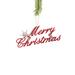 The Holiday Aisle® Fjolla Plastic Merry Christmas Holiday Shaped Ornament Plastic in Red | 7.5 H x 3 W x 0.25 D in | Wayfair