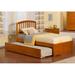 Red Barrel Studio® Claudetta Twin Solid Wood Platform Bed Wood in Brown | 45.625 H x 42.125 W x 78.125 D in | Wayfair