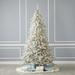 The Holiday Aisle® Lighted Artificial Christmas Tree - Includes a Tree Storage Bag & Remote Control, Metal in White | 7.5' | Wayfair