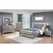 House of Hampton® Eltra 4 Piece Bedroom Set in Metallic Mercury Upholstered in Brown/Gray | 52.75 H x 64.4 W x 85.35 D in | Wayfair