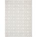 Gray/White 83.86 x 62.99 x 0.05 in Area Rug - Foundry Select Geo Beige/Light Gray Area Rug Polyester | 83.86 H x 62.99 W x 0.05 D in | Wayfair