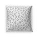 Everly Quinn Throw Square Pillow Cover & Insert Polyester/Polyfill blend in Gray/Brown | 16 H x 16 W x 4 D in | Wayfair
