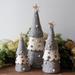 The Holiday Aisle® Handmade Felt Christmas Tree Topper or Tabletop Decor, Set of 3 Grey in Gray | 20 H x 7 W x 7 D in | Wayfair