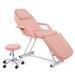 Inbox Zero Dorcer Faux Leather Massage Chair Ottoman Included Faux Leather in Pink | 27.56 H x 72.84 W x 31.5 D in | Wayfair